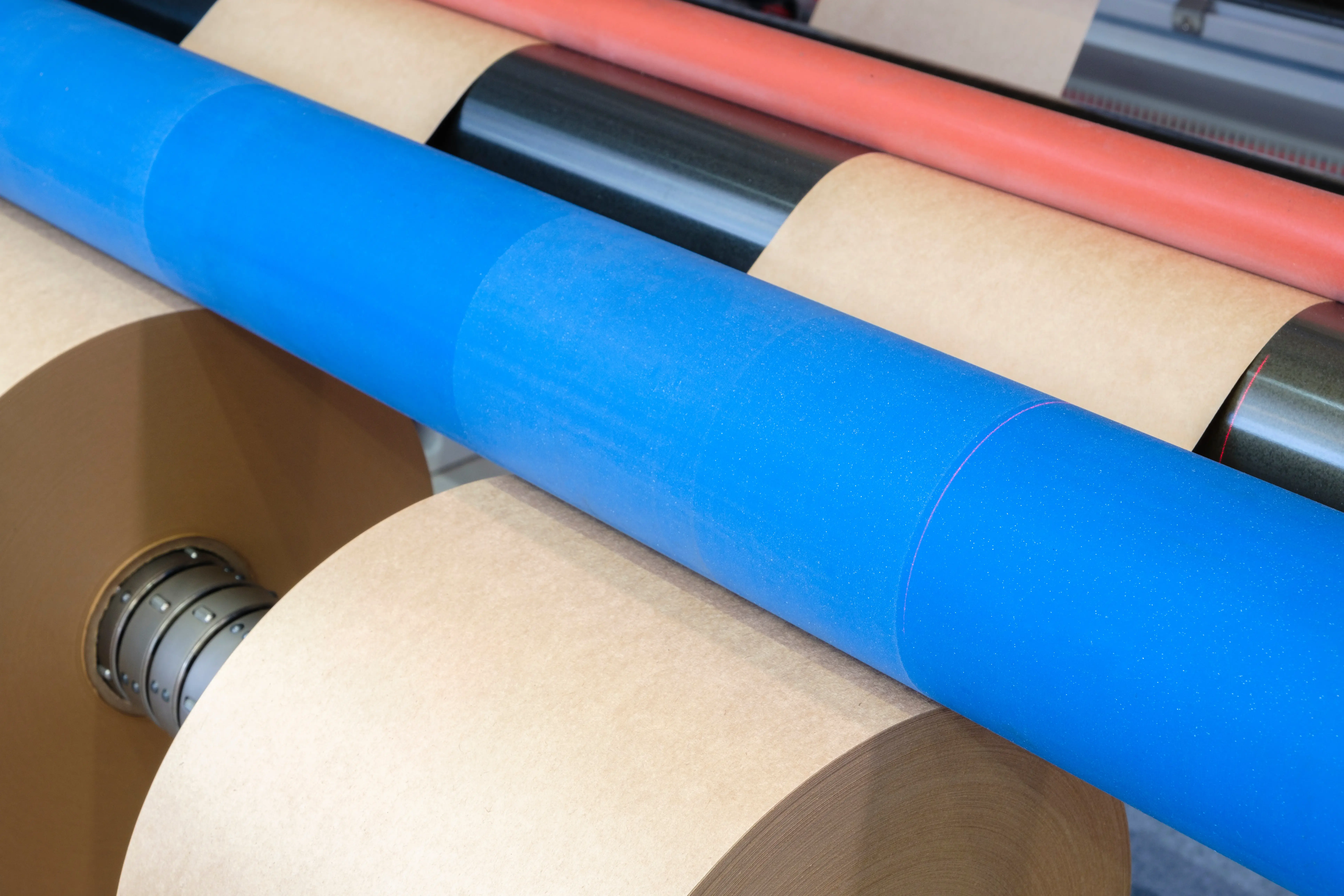 Printing and packaging from recycled paper rolls, industrial commercial envelope making machine, manufacture of corrugated paper and containers of paper and paperboard.